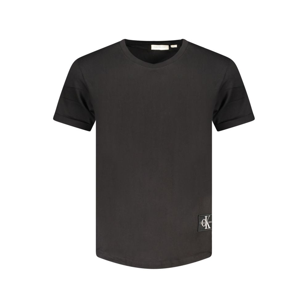 Calvin Klein Black Cotton Men T-Shirt