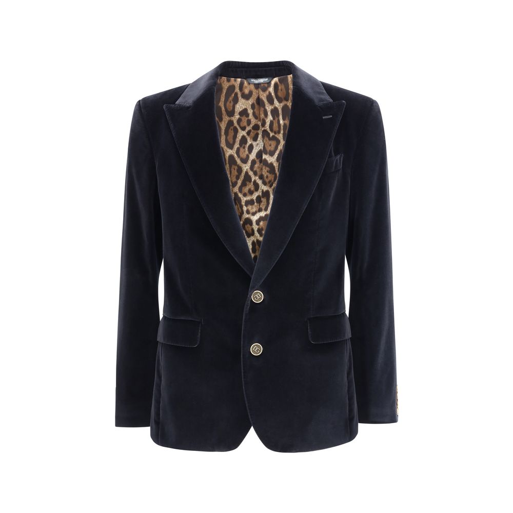 Dolce & Gabbana Velvet Sicily Blazer
