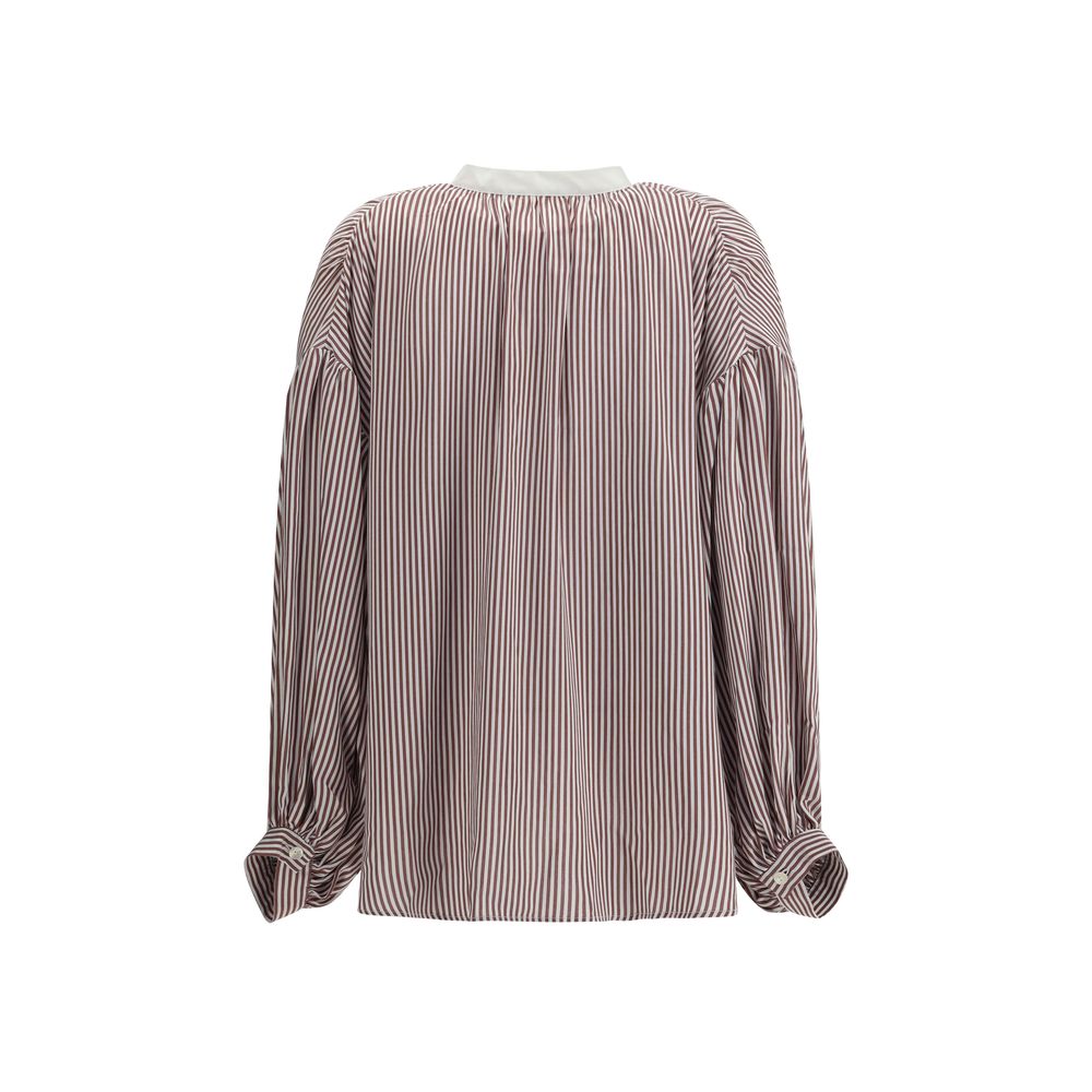 Kristina Ti Striped Shirt with wide sleeves