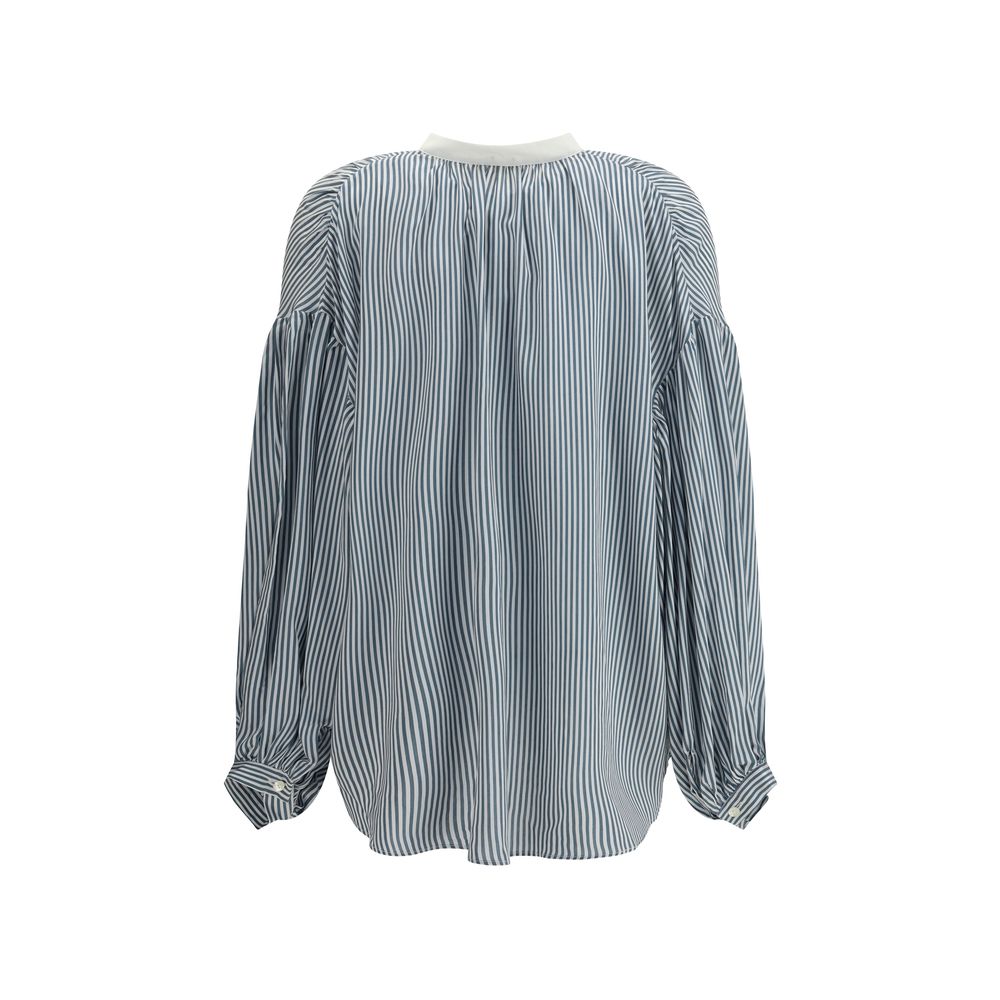 Kristina Ti Striped Shirt with wide sleeves