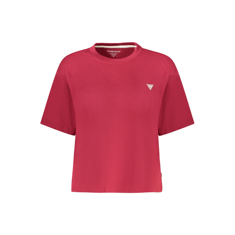 Guess Jeans Red Cotton Women Top