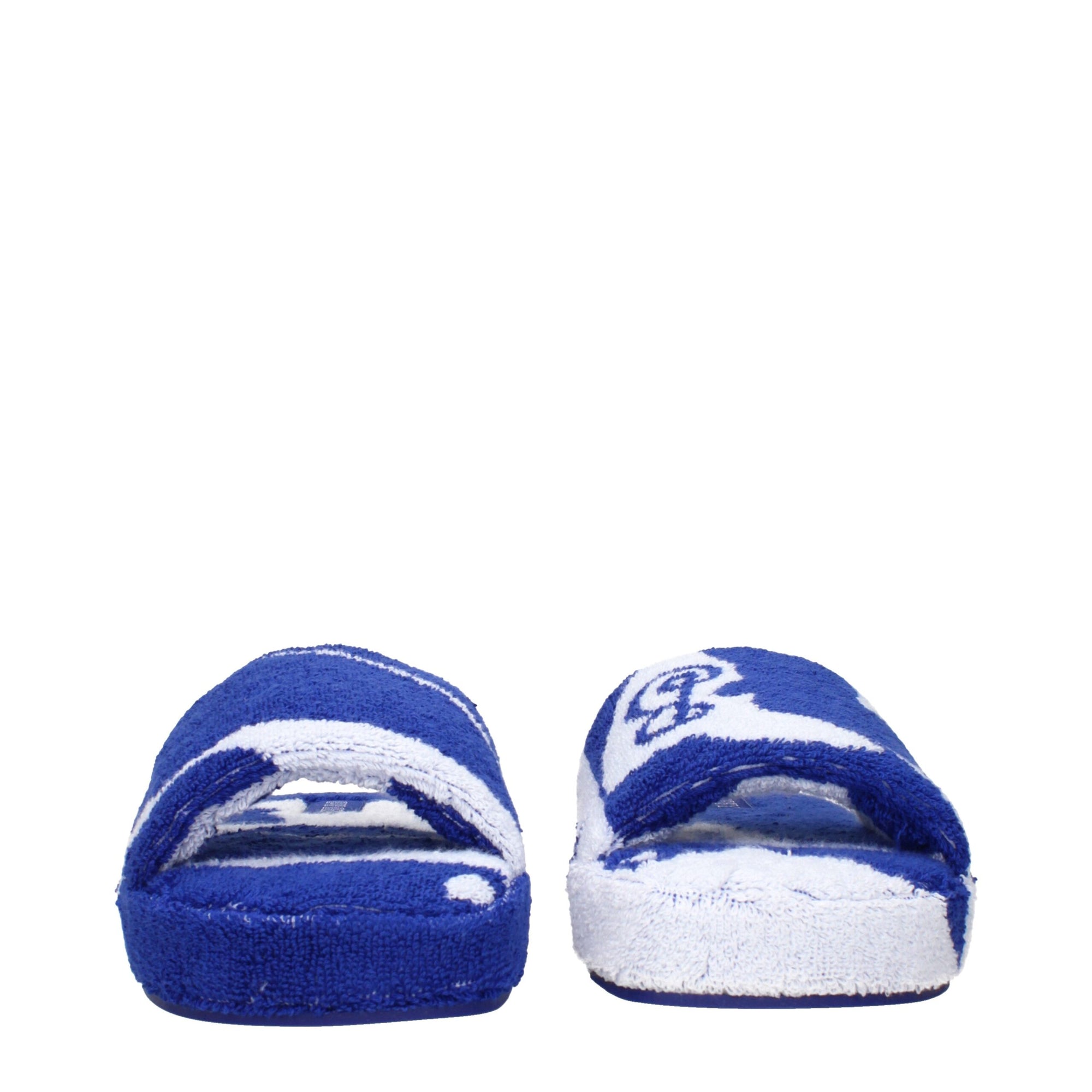 Burberry Blue Fabric Slippers Sandals
