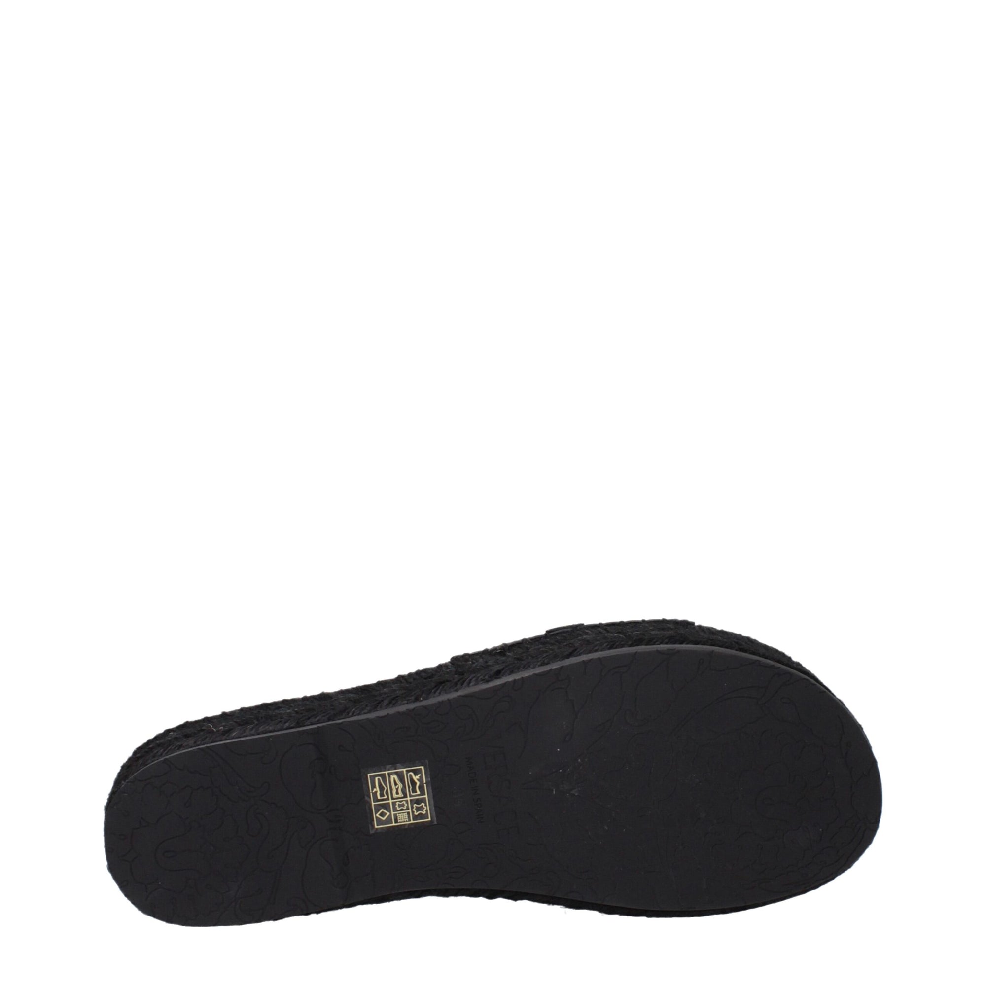 Versace Black Leather Slippers Sandals