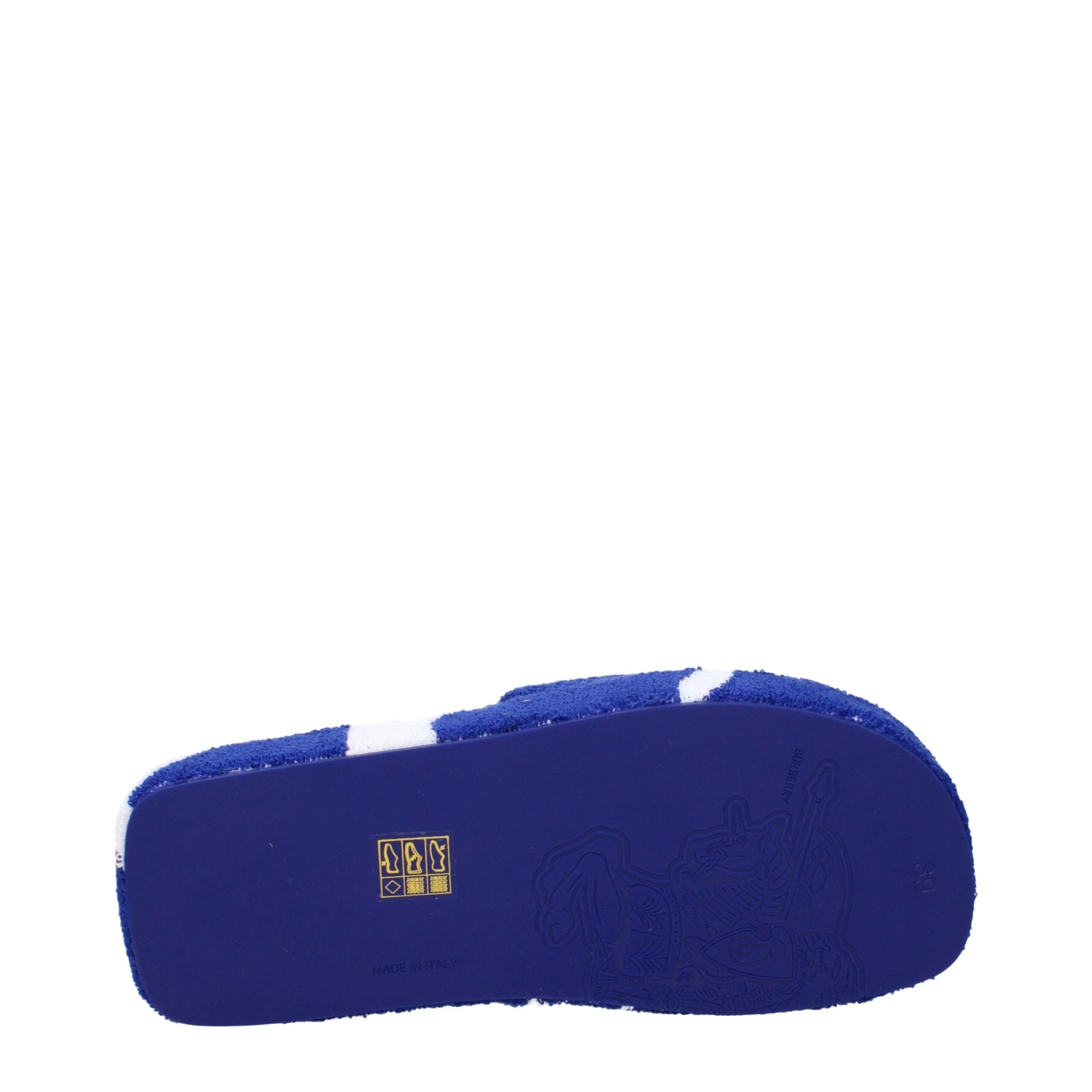 Burberry Blue Fabric Slippers Sandals