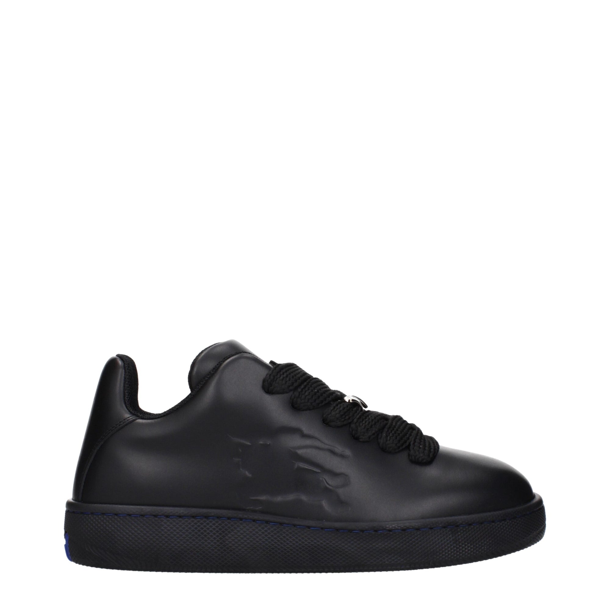 Burberry Black Leather Low Tops
