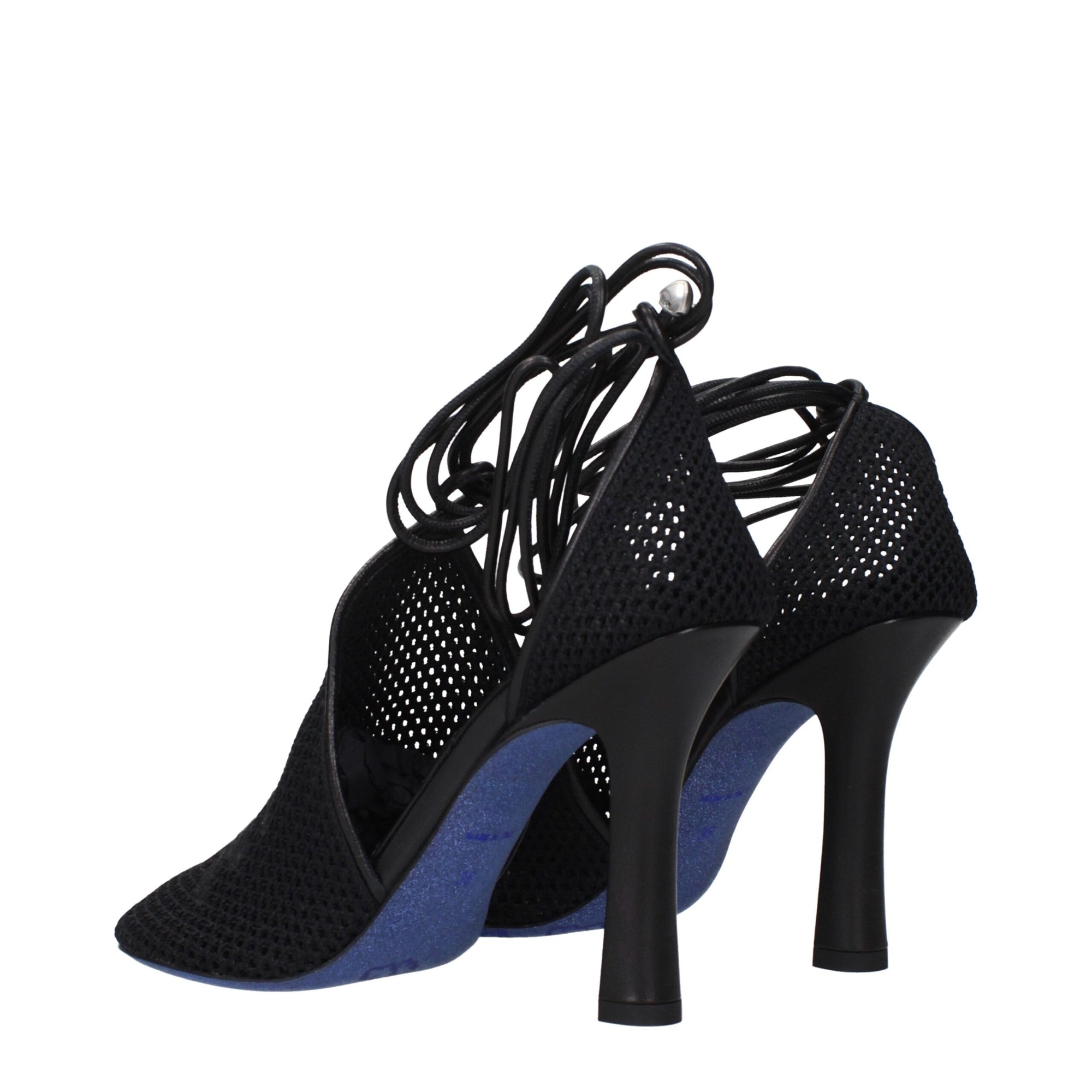 Burberry Black Fabric High Heel Pumps