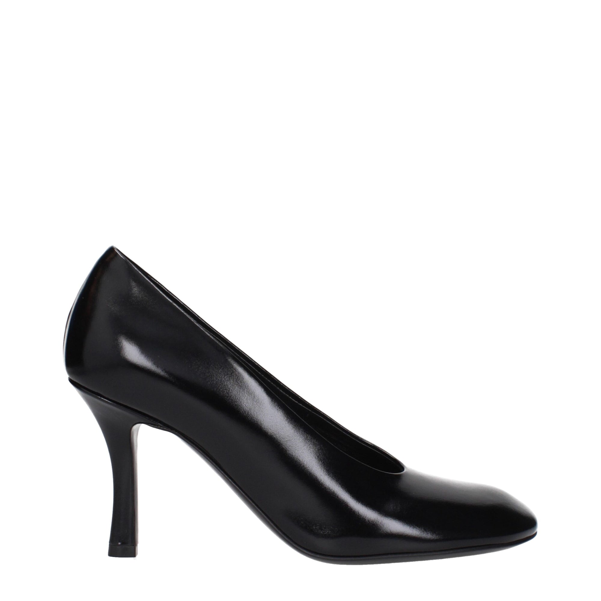 Burberry Black Leather High Heel Pumps