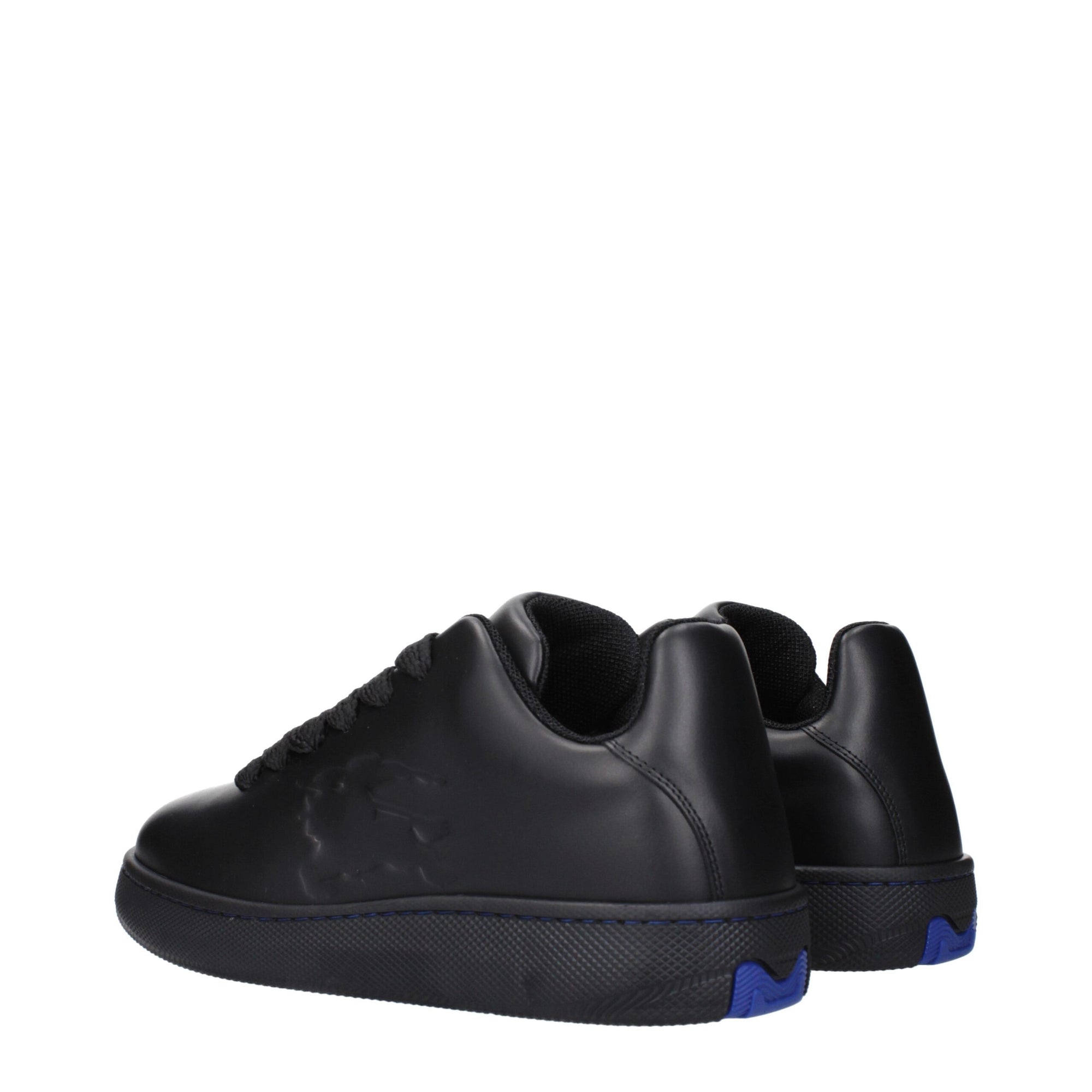 Burberry Black Leather Low Tops