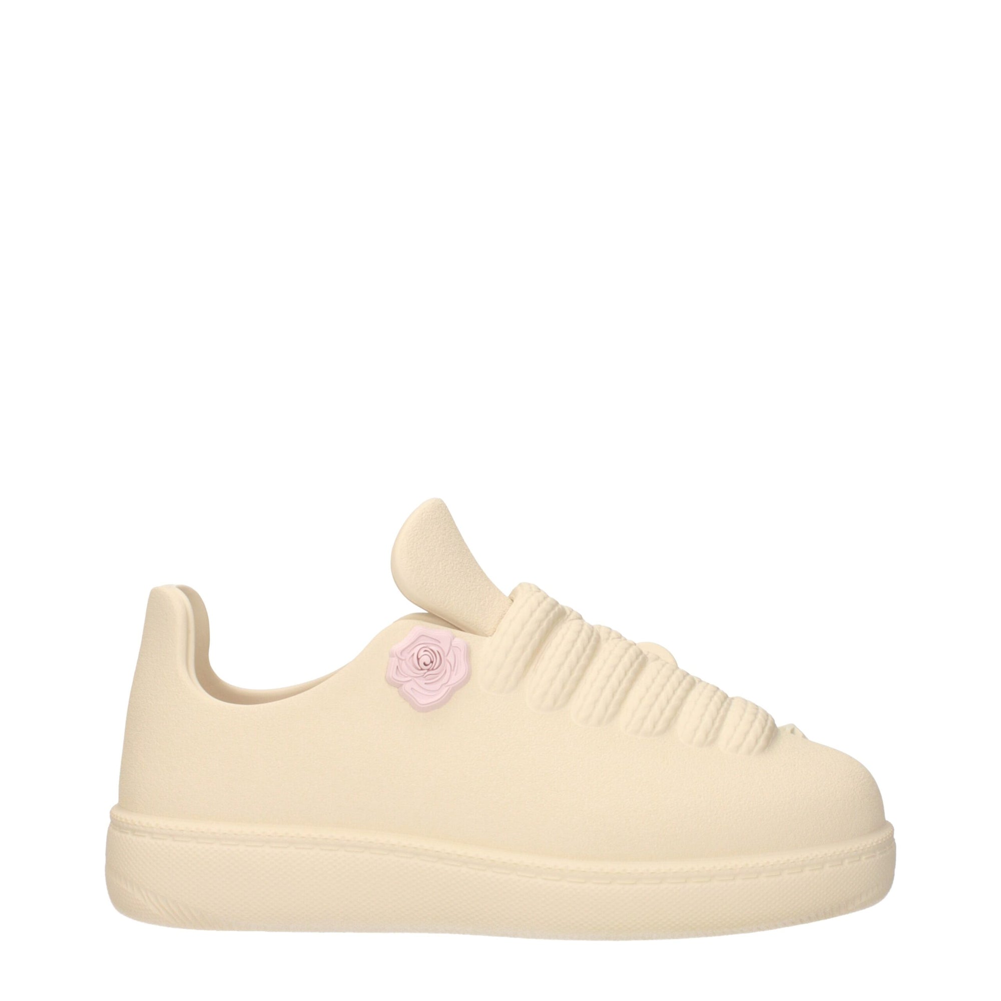 Burberry Beige Cotton Sneakers