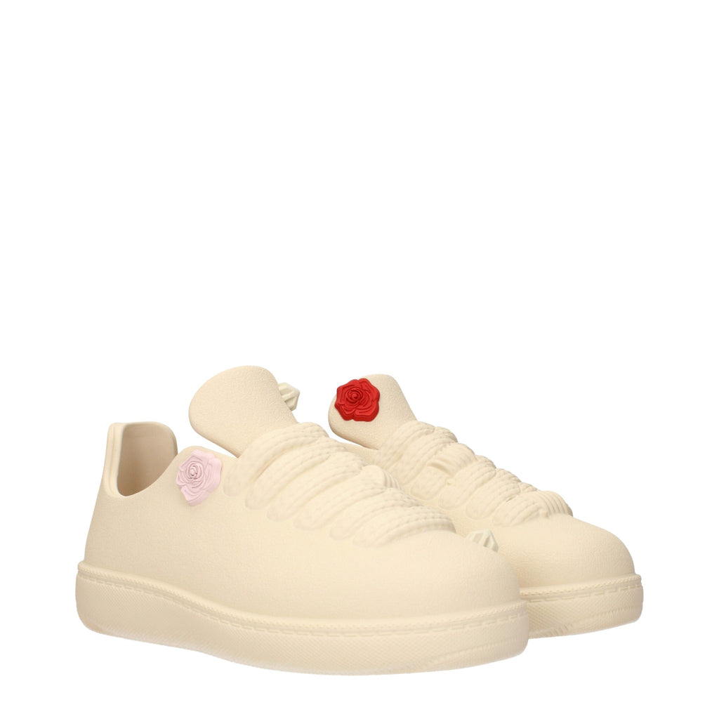 Burberry Beige Cotton Sneakers