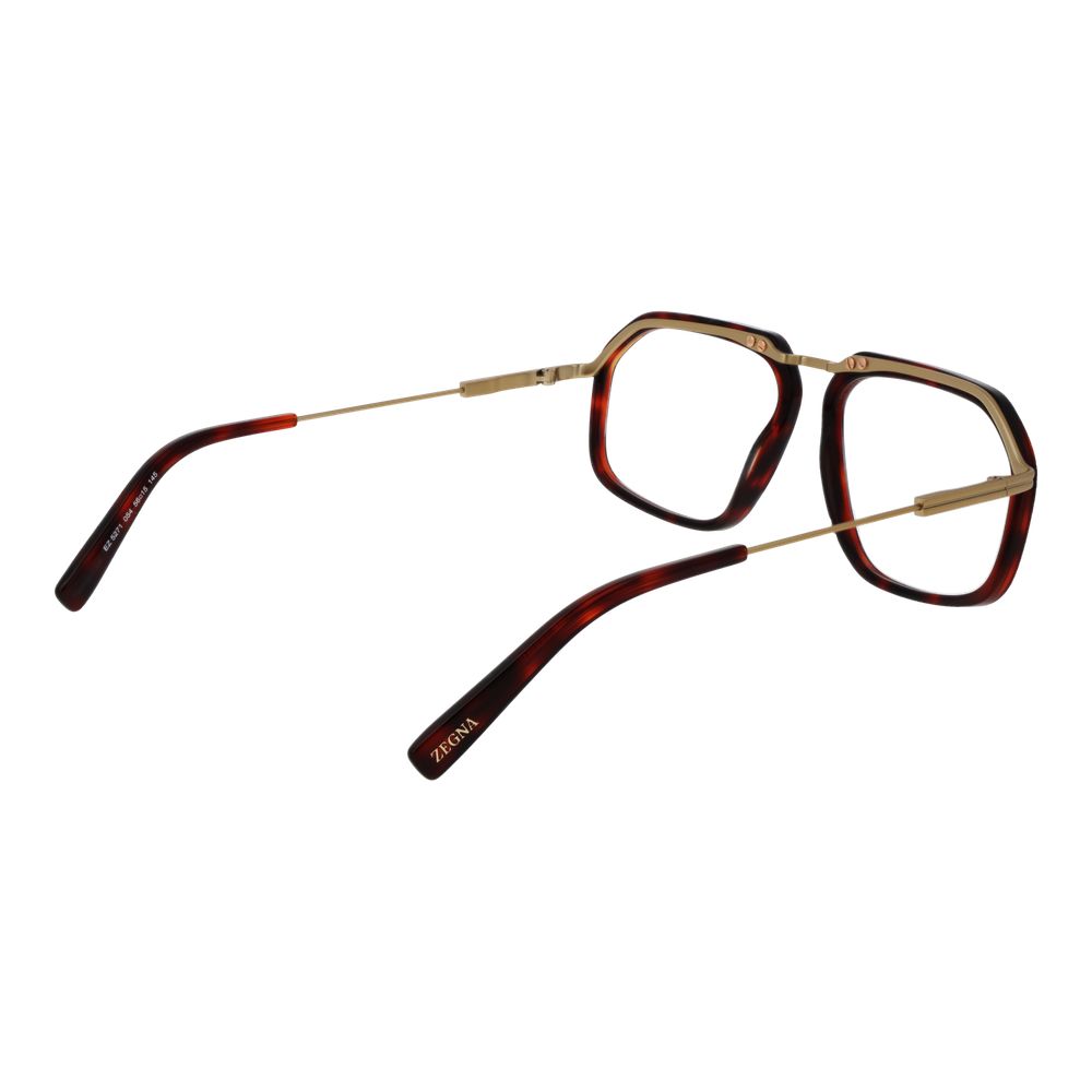Ermenegildo Zegna Burgundy Men Optical Frames