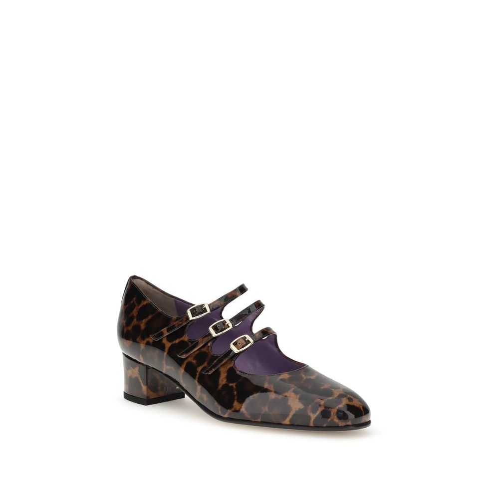 Carel Paris Kina Mary Jane Pumps leopardate