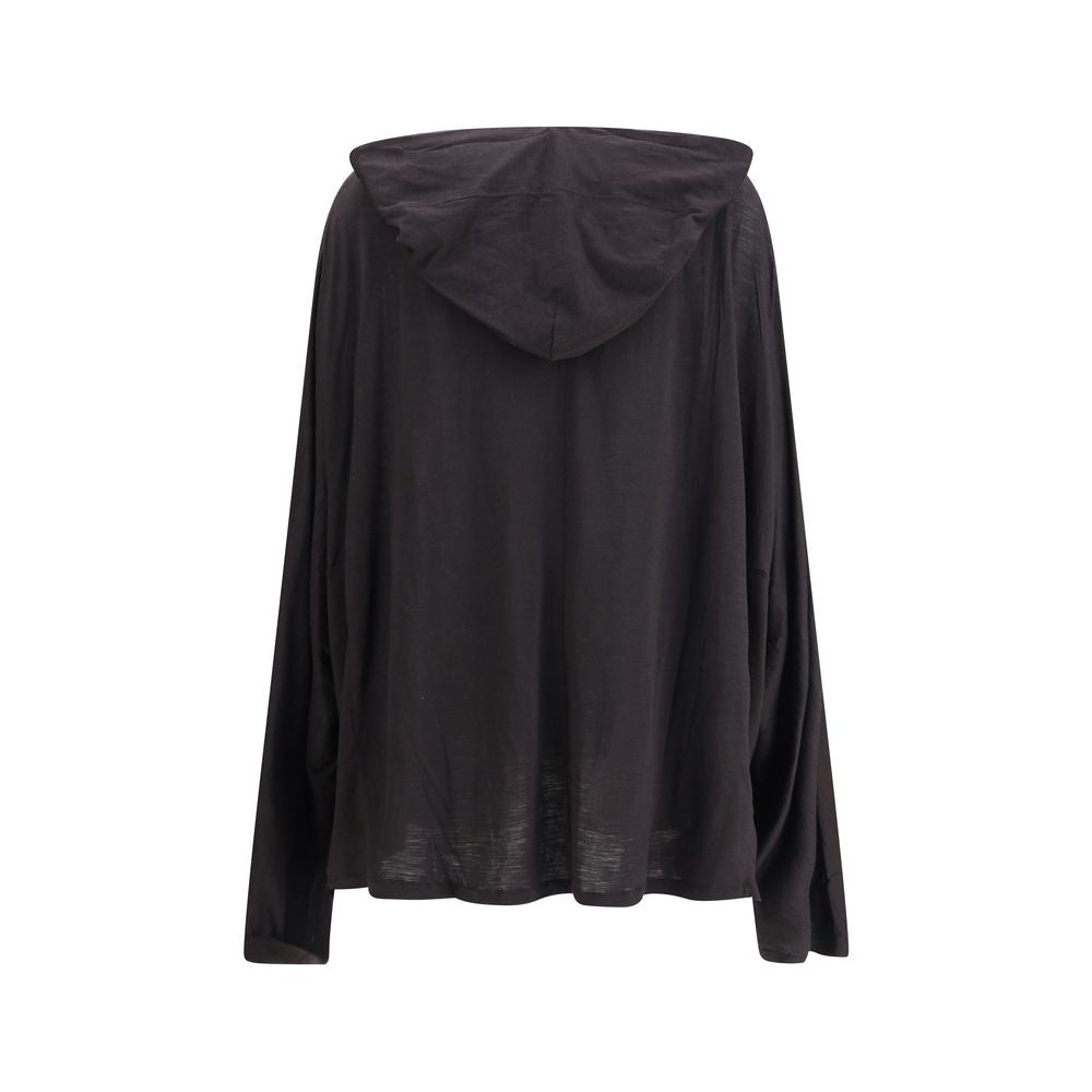 Rick Owens Long hooded T-Shirt