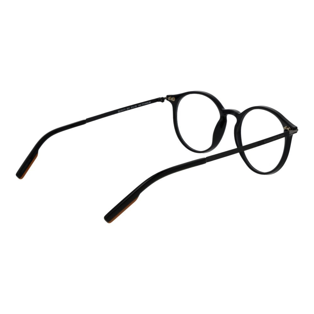 Ermenegildo Zegna Black Unisex Optical Frames