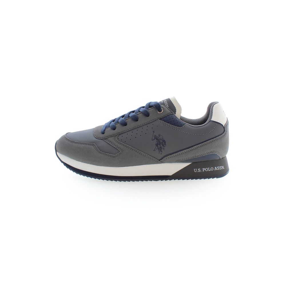 U.S. POLO ASSN. Gray Polyester Sneaker