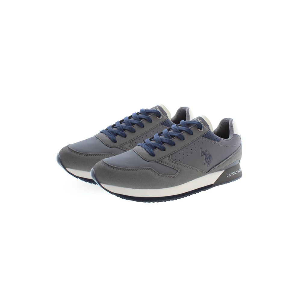 U.S. POLO ASSN. Gray Polyester Sneaker