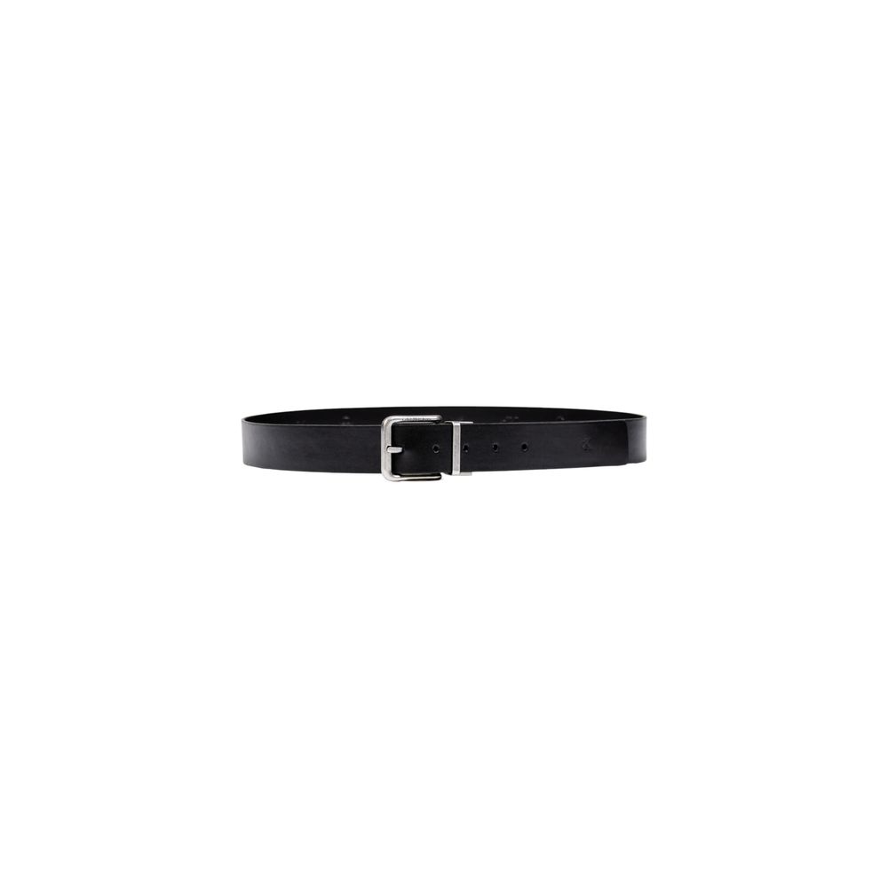 Calvin Klein Jeans Black Leather Belt