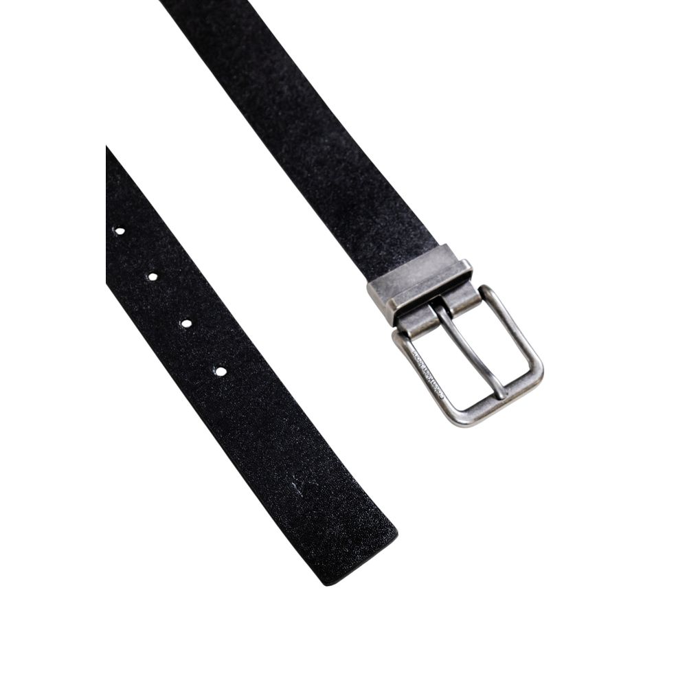 Calvin Klein Jeans Black Leather Belt