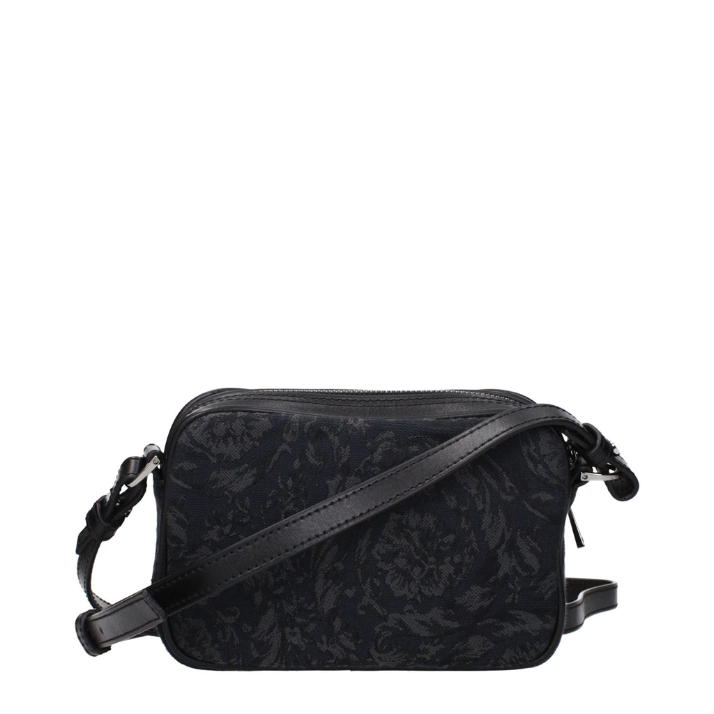 Versace Black Fabric Crossbody Bags
