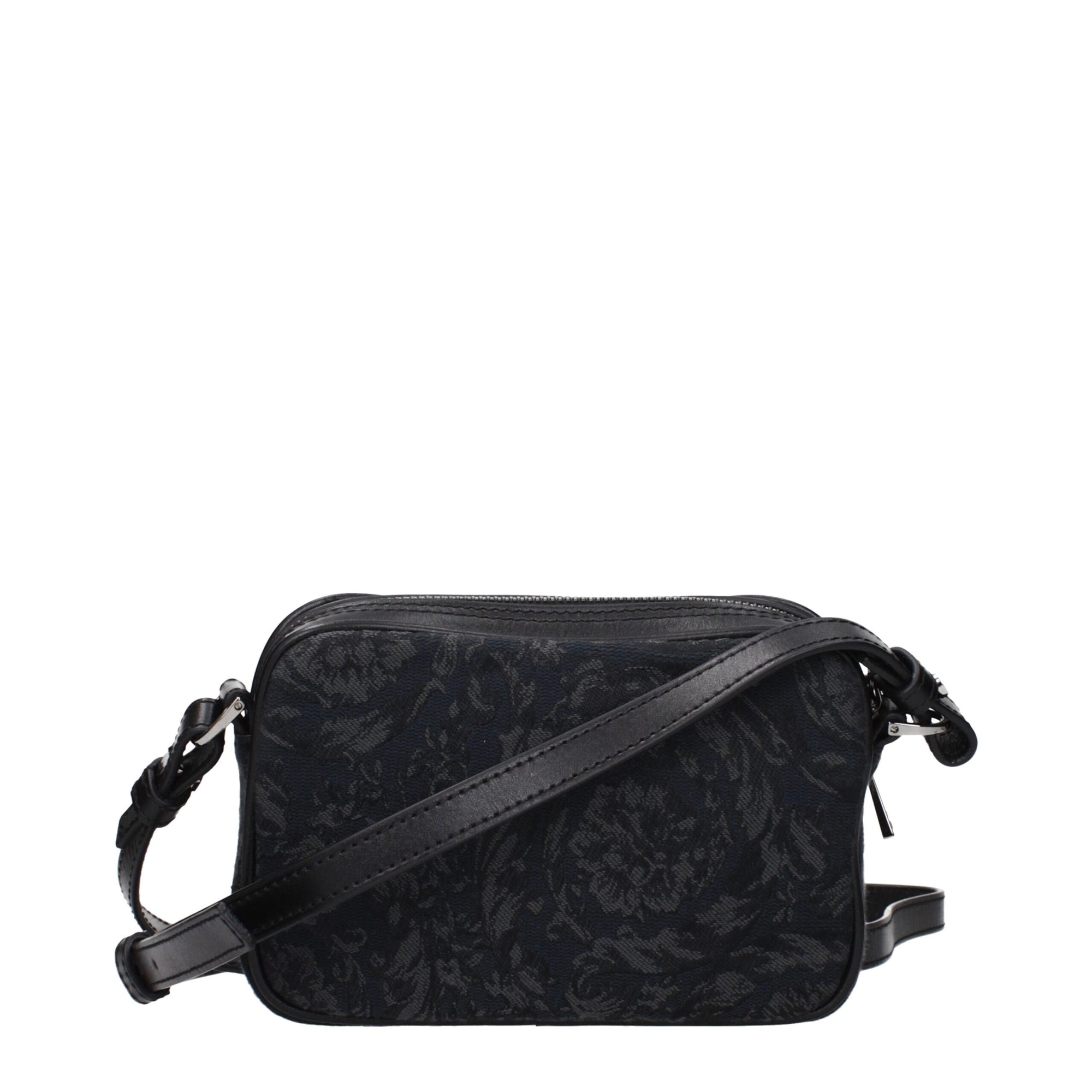 Versace Black Fabric Crossbody Bags