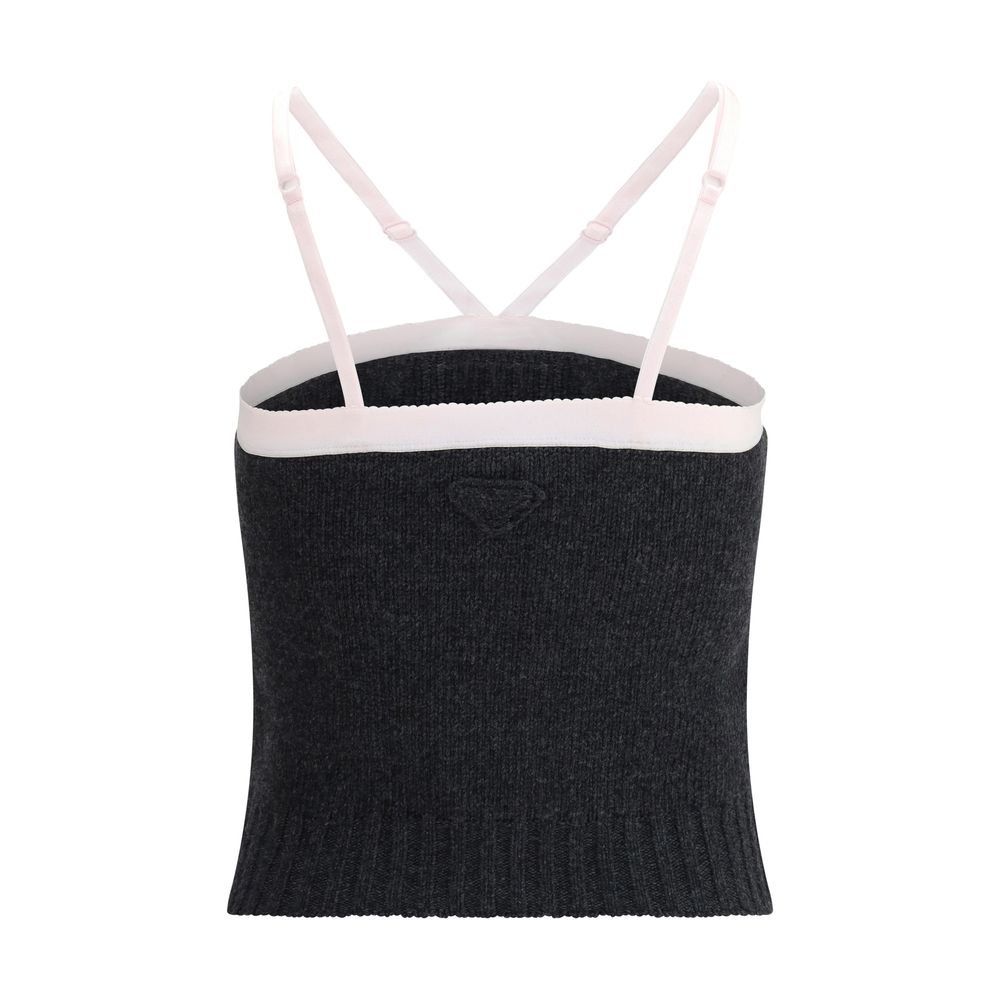Prada Virgin wool crop Top