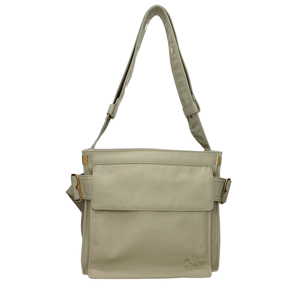 Burberry Green Fabric Shoulder Bags