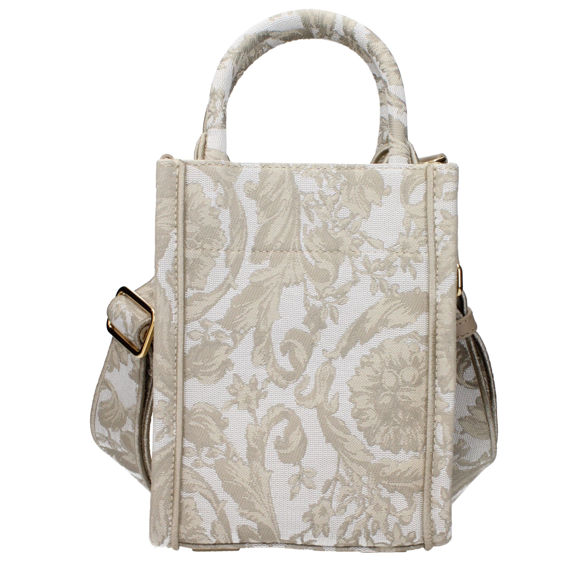 Versace Beige Fabric Handbags