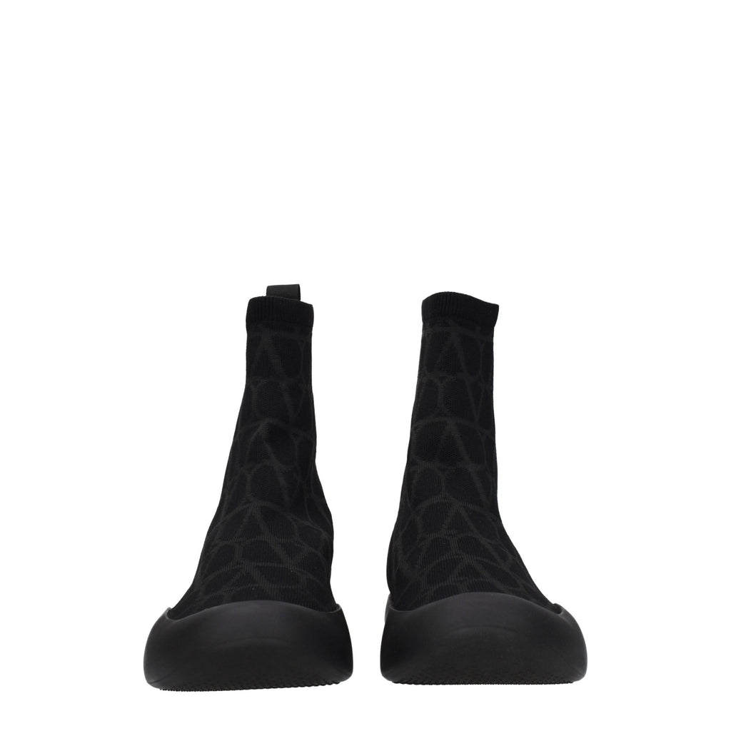 Valentino Garavani Black Fabric High Tops