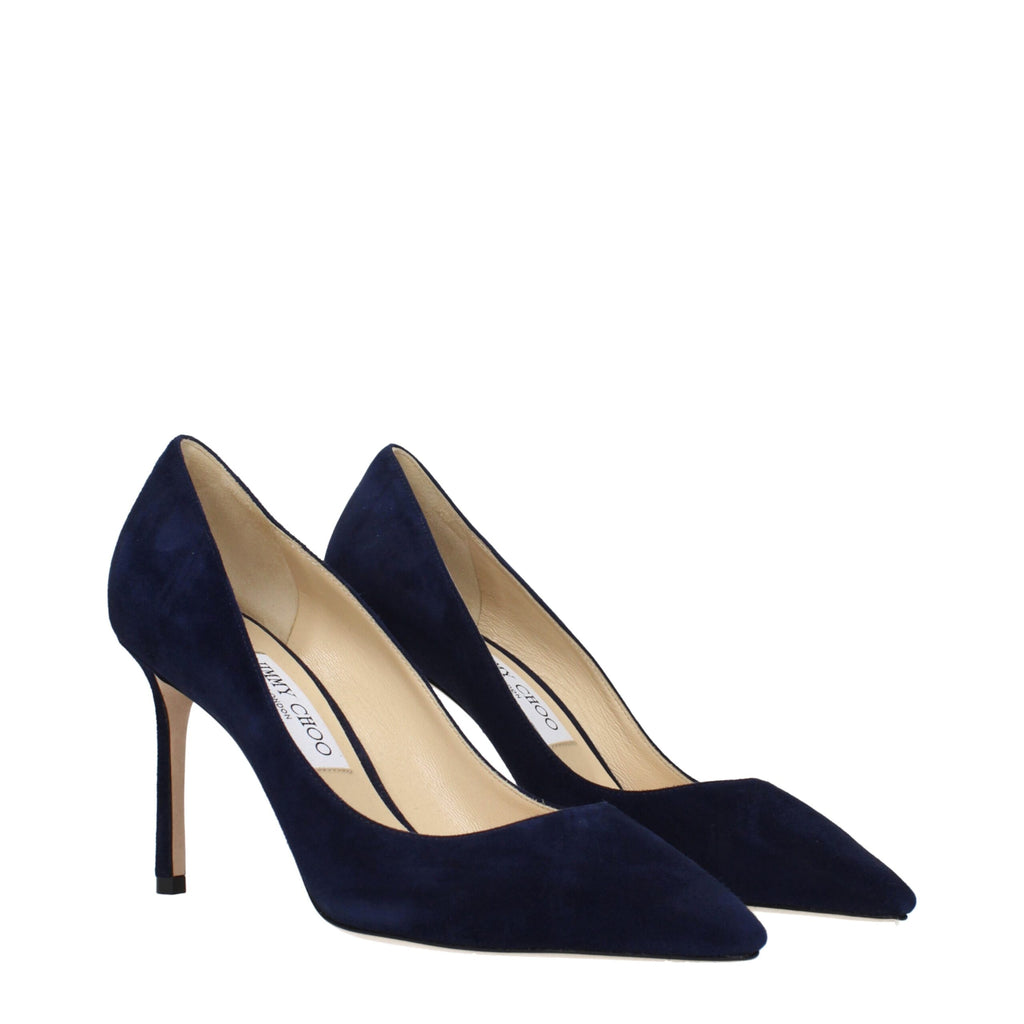 Jimmy Choo Blue Leather High Heel Pumps
