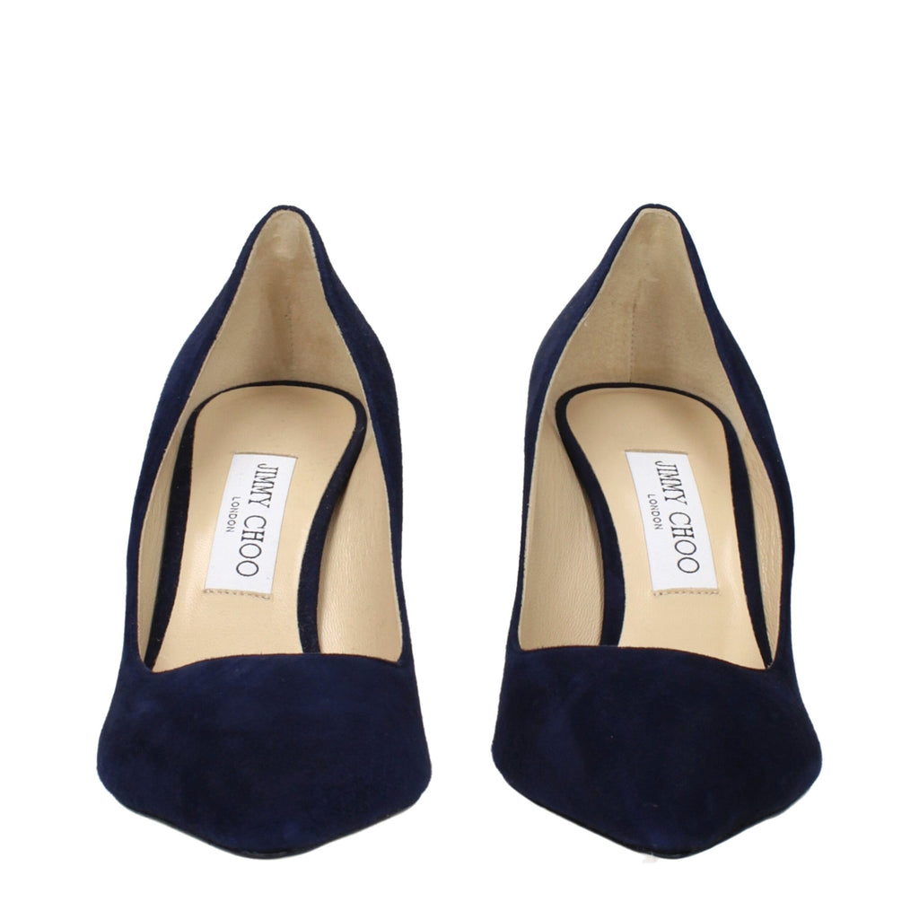 Jimmy Choo Blue Leather High Heel Pumps