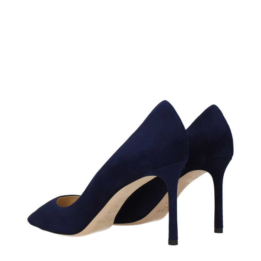 Jimmy Choo Blue Leather High Heel Pumps