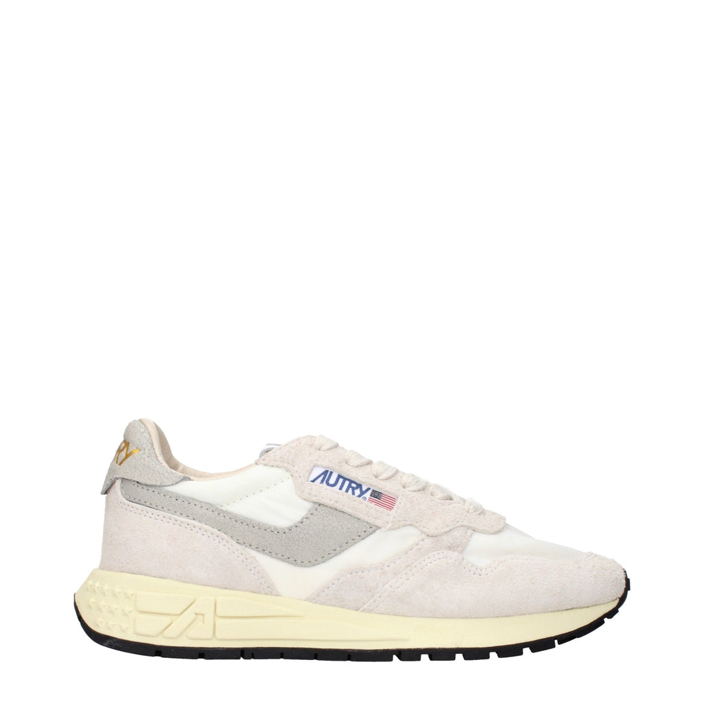 Autry Beige Fabric Low Tops