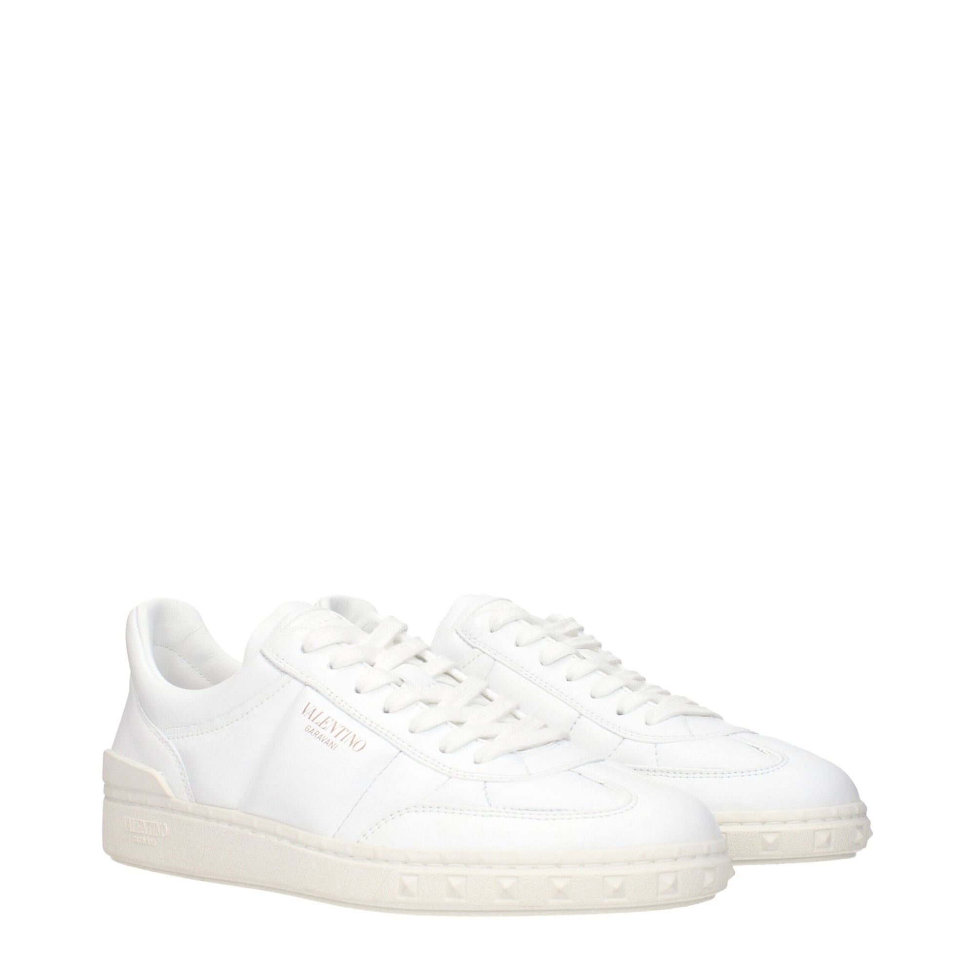 Valentino Garavani White Leather Low Tops