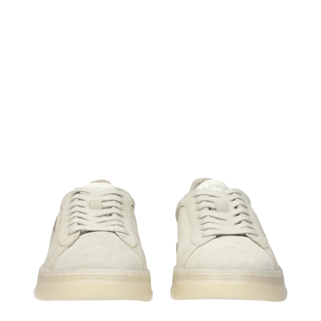 Autry Gray Leather Low Tops
