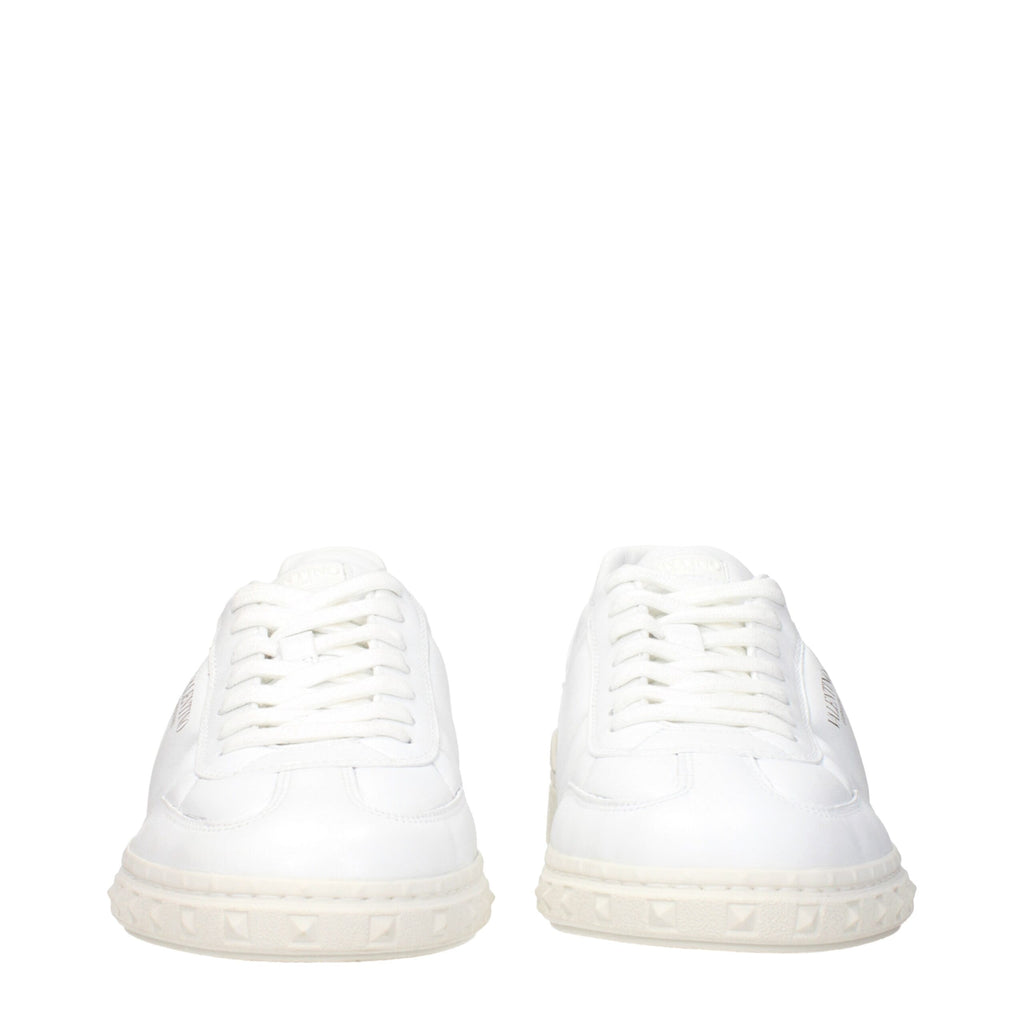 Valentino Garavani White Leather Low Tops