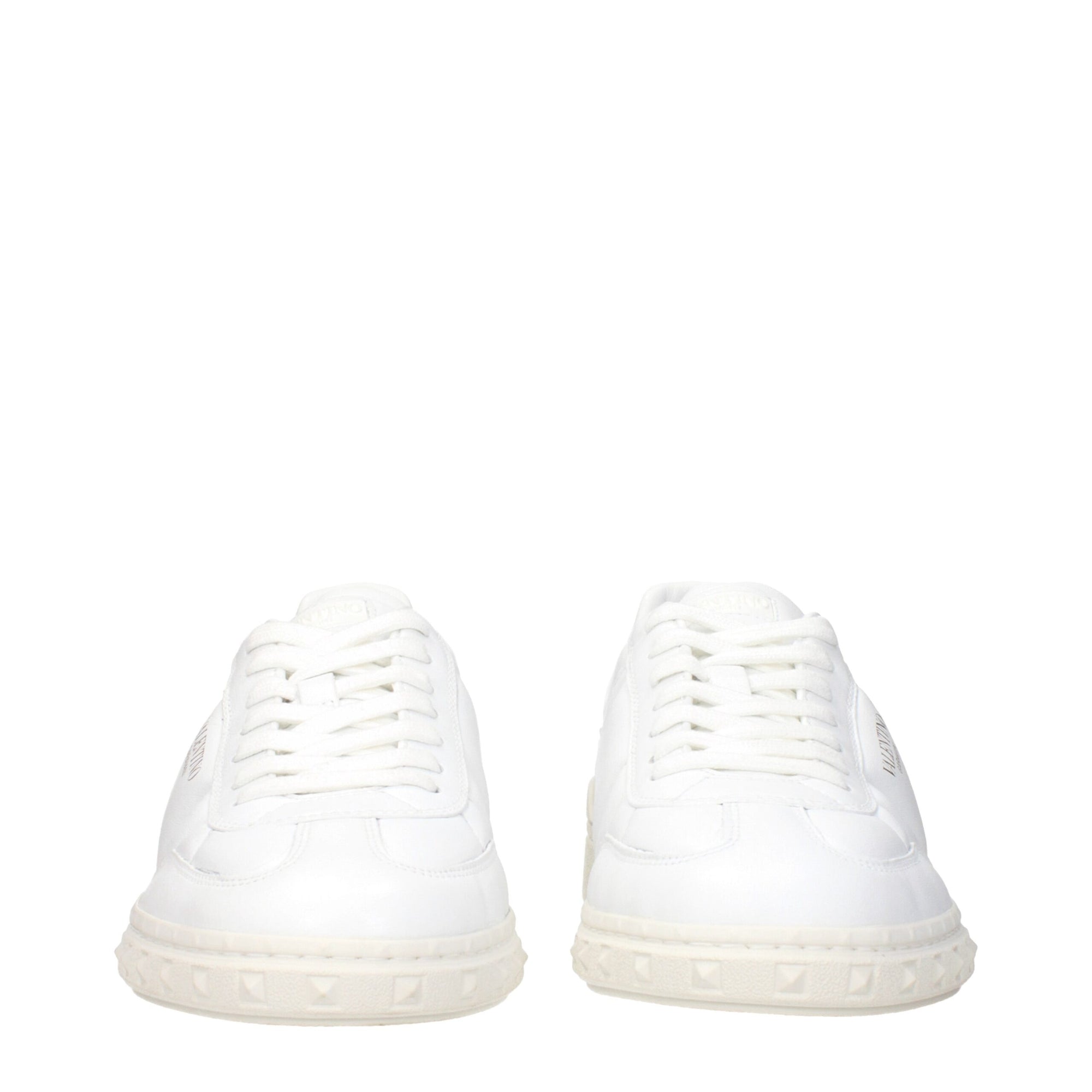 Valentino Garavani White Leather Low Tops