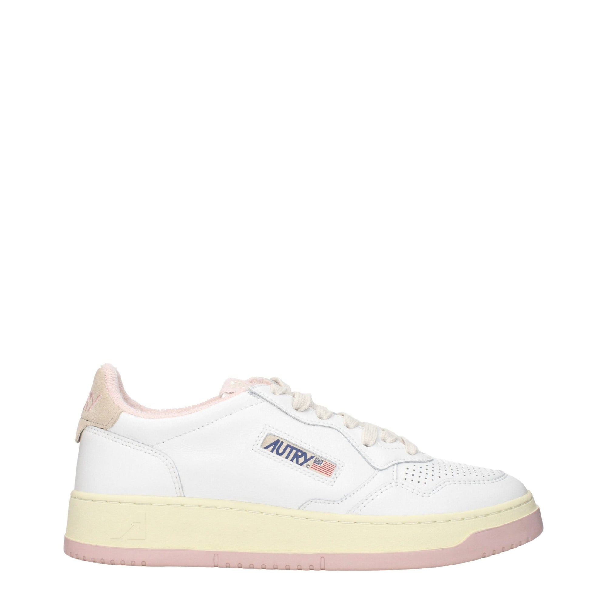 Autry White Leather Low Tops