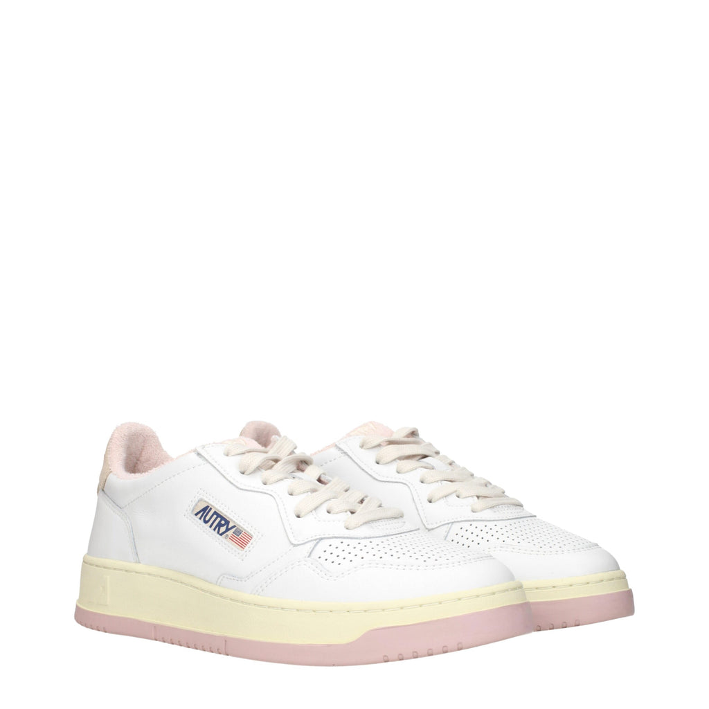 Autry White Leather Low Tops