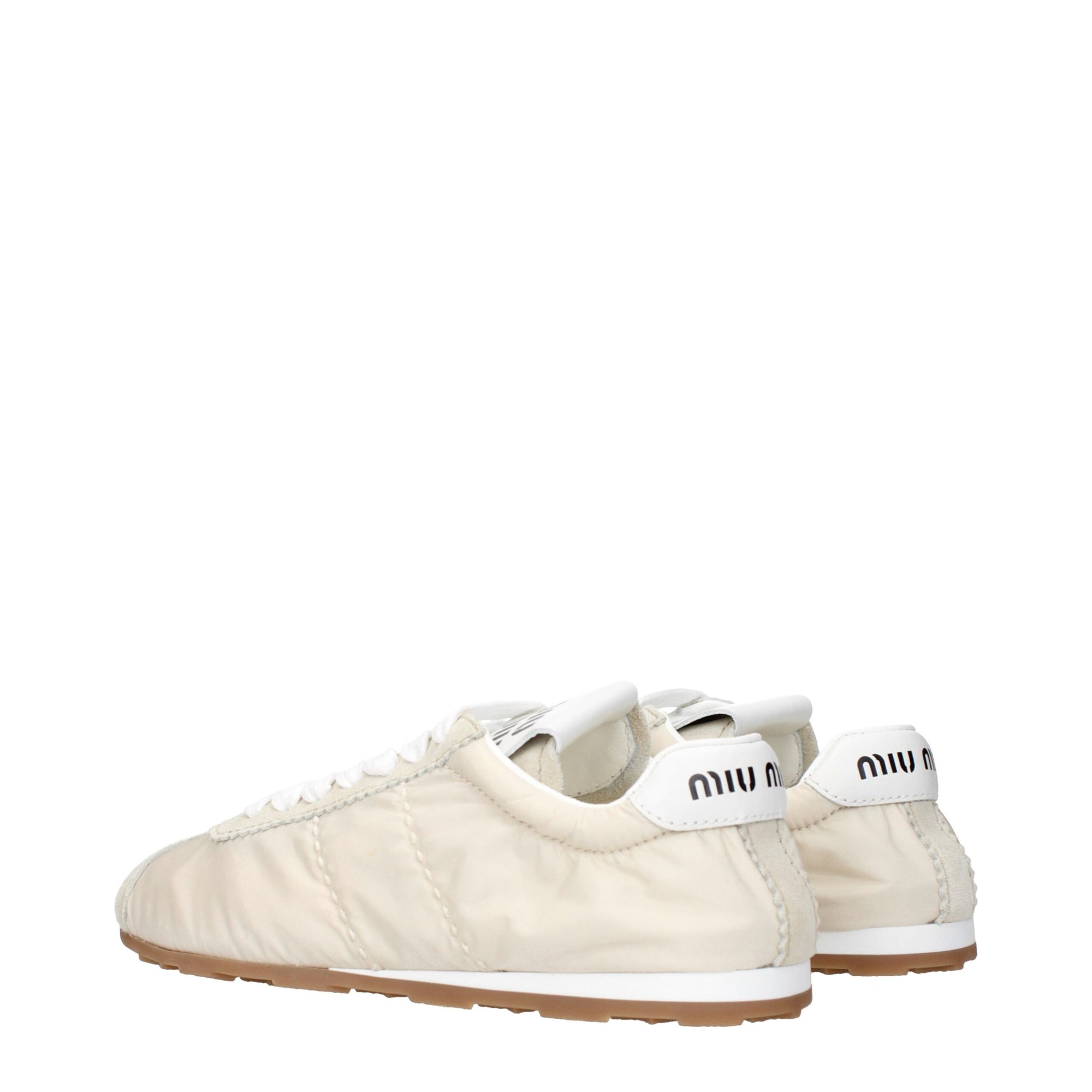 Miu Miu Beige Fabric Low Tops