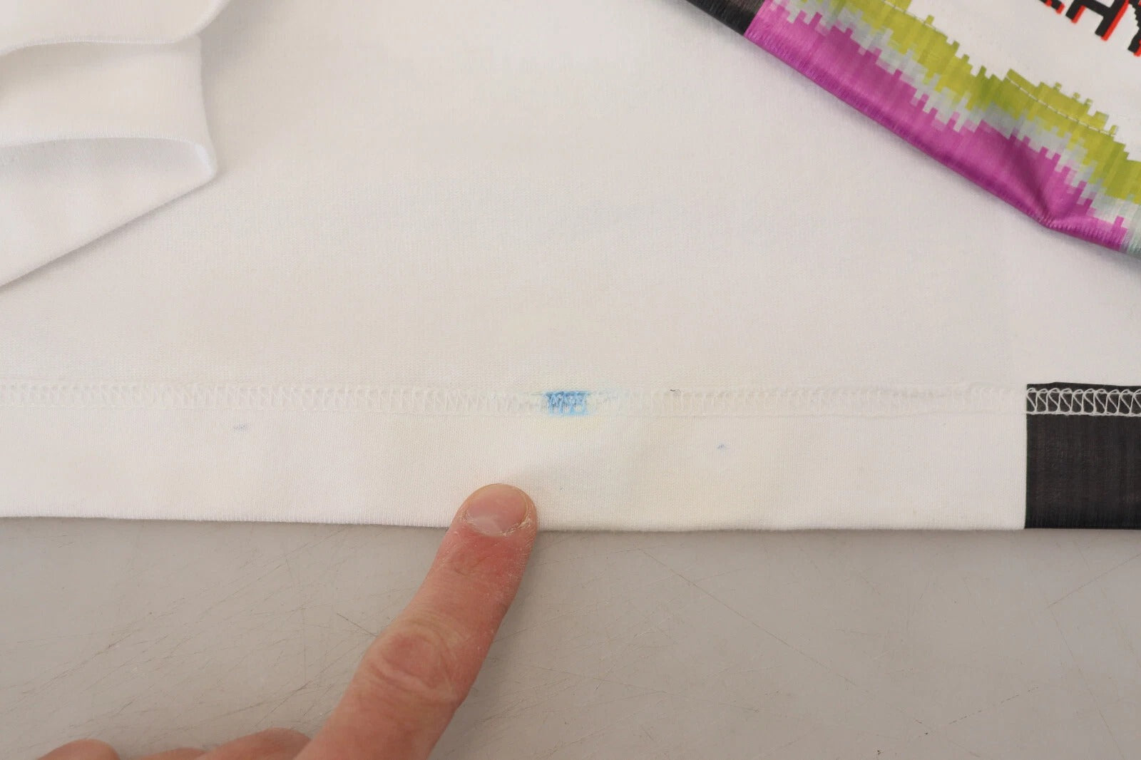 Dolce & Gabbana Multicolor Print Blouse Cotton Tank TV Print T-shirt