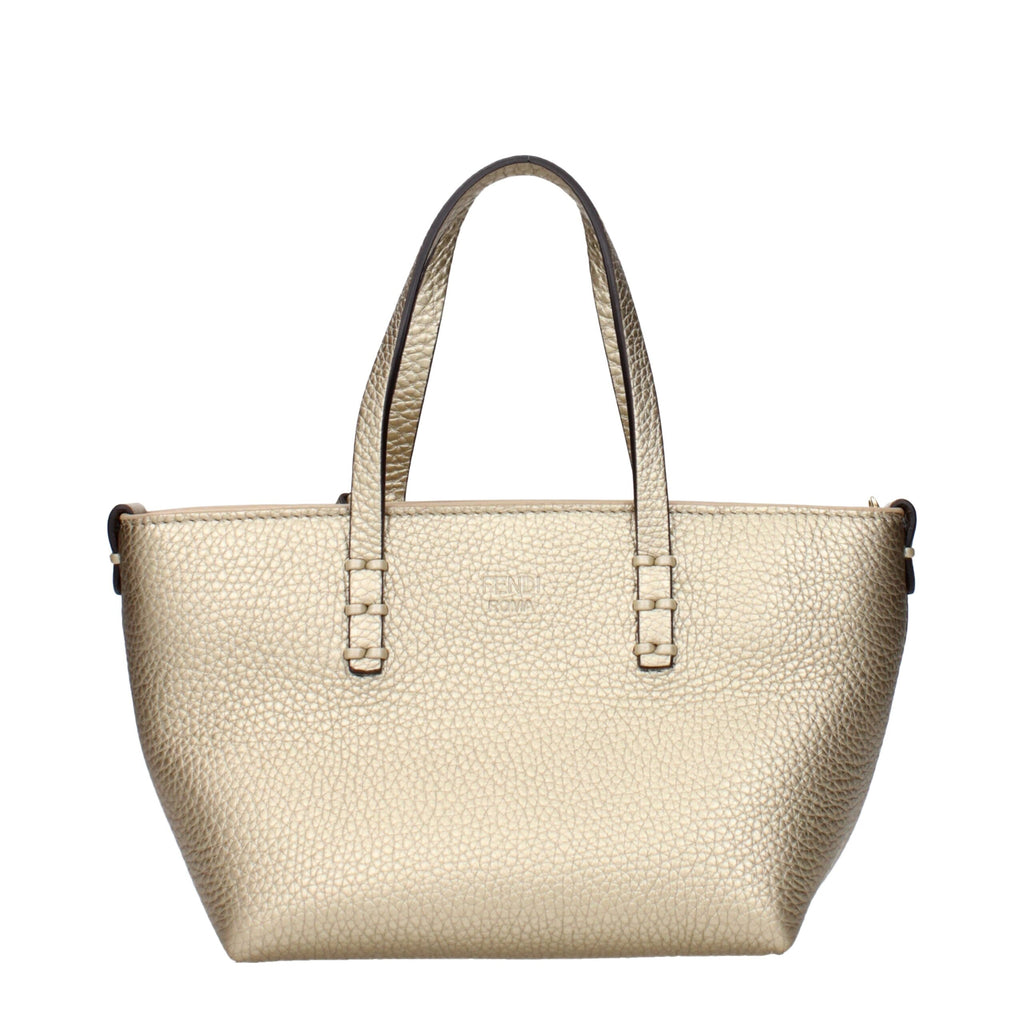 Fendi Gold Leather Handbags