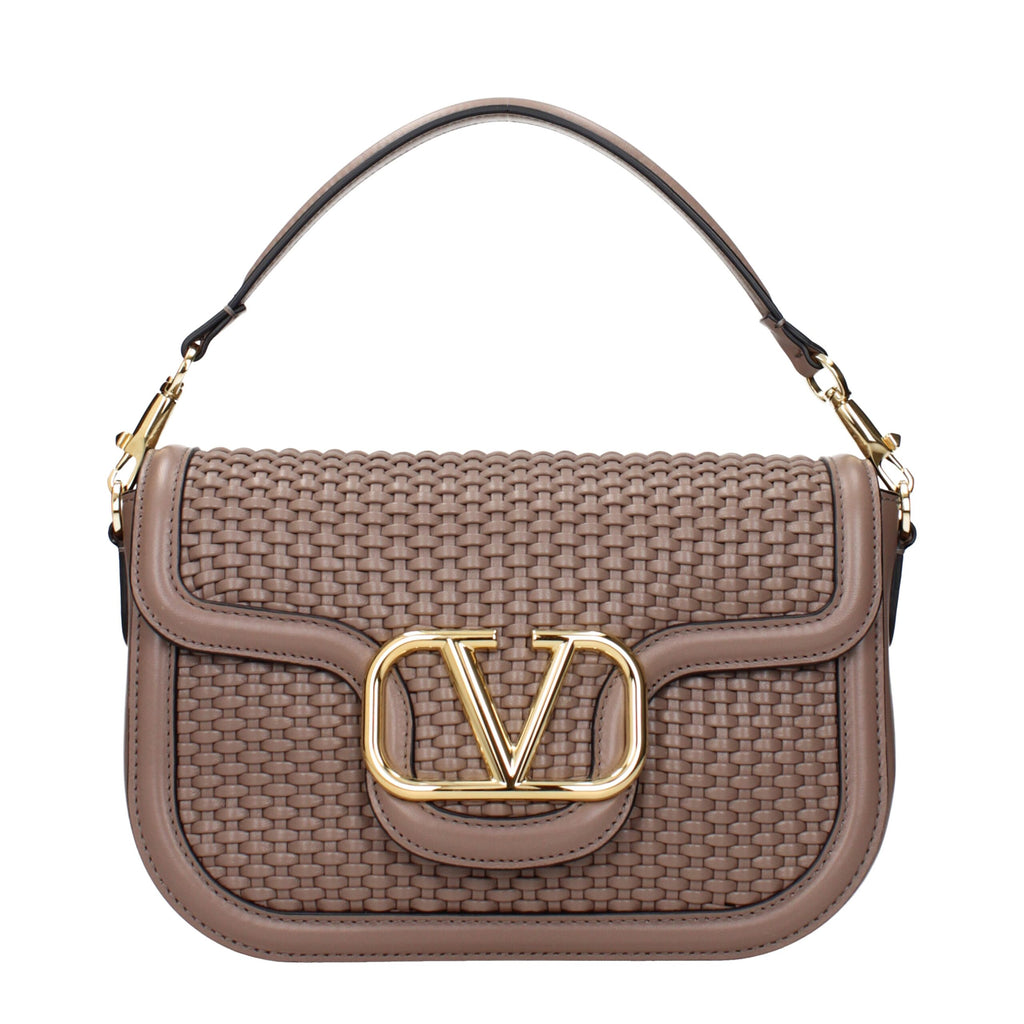 Valentino Garavani Gray Leather Handbags