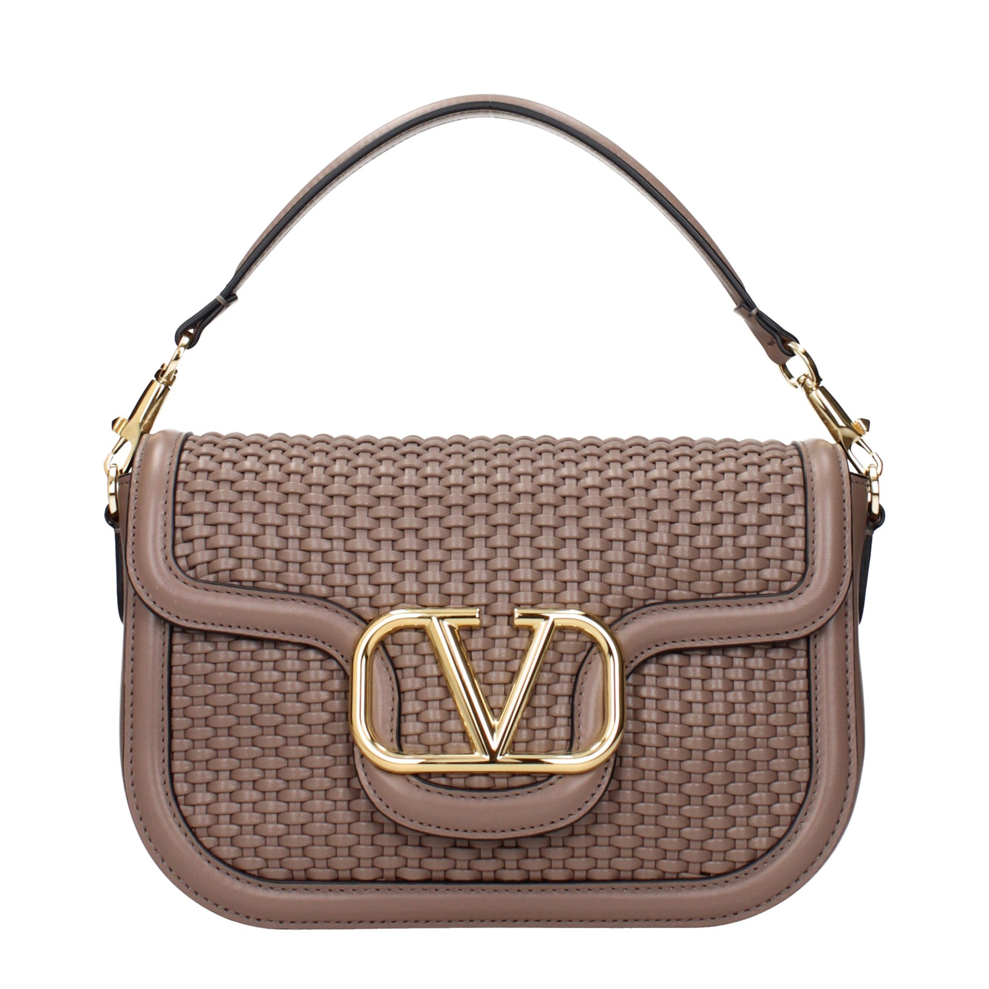 Valentino Garavani Gray Leather Handbags