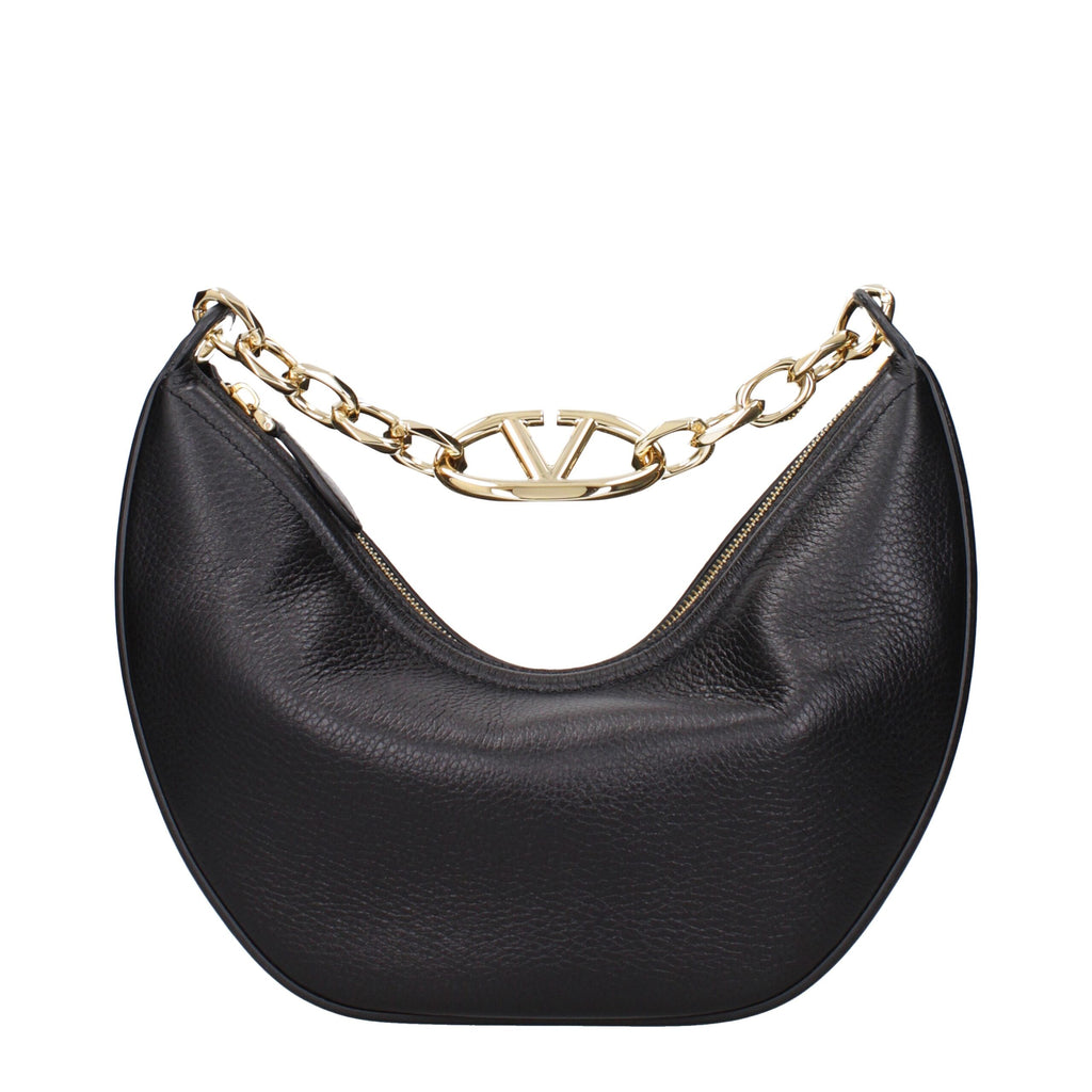 Valentino Garavani Black Leather Handbags