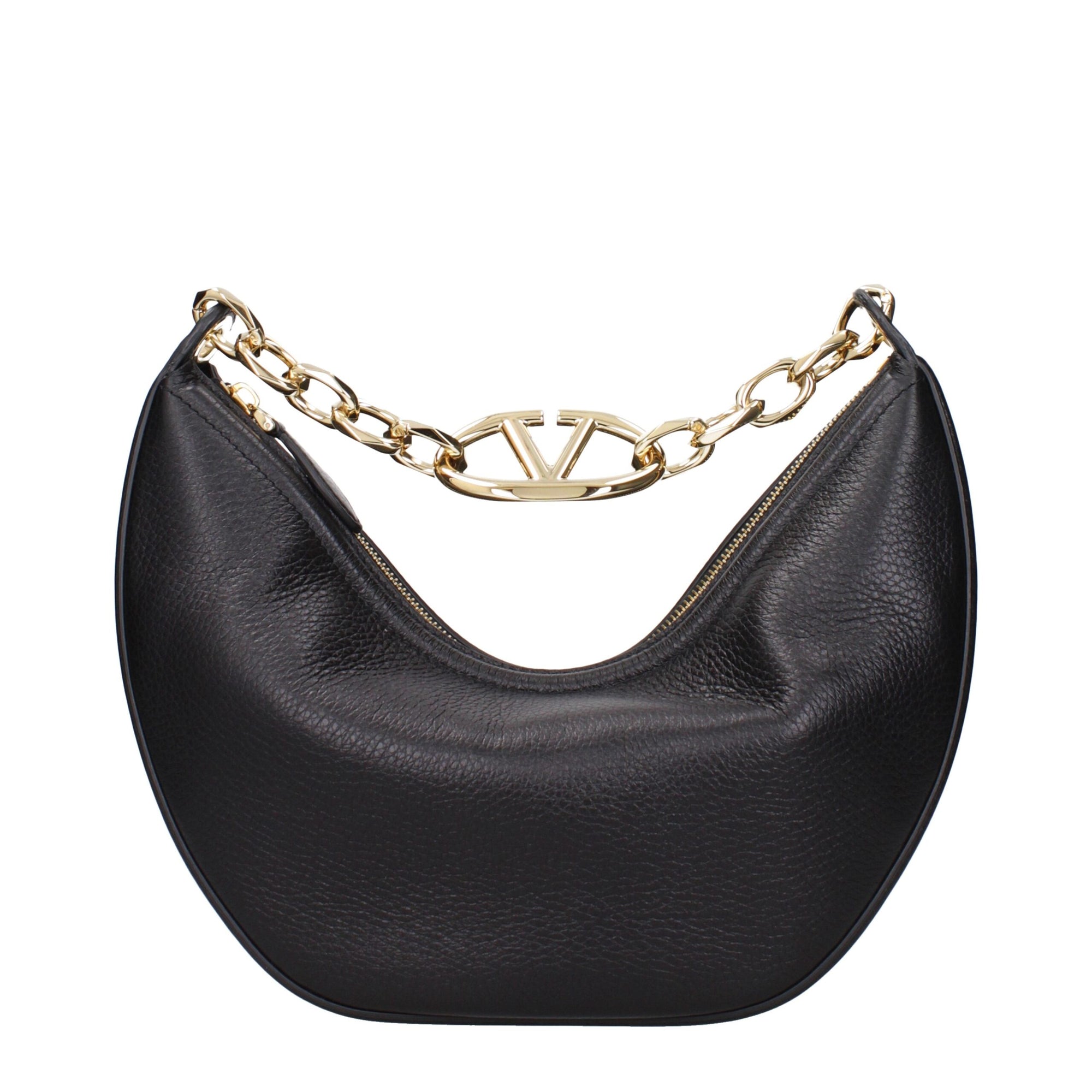 Valentino Garavani Black Leather Handbags