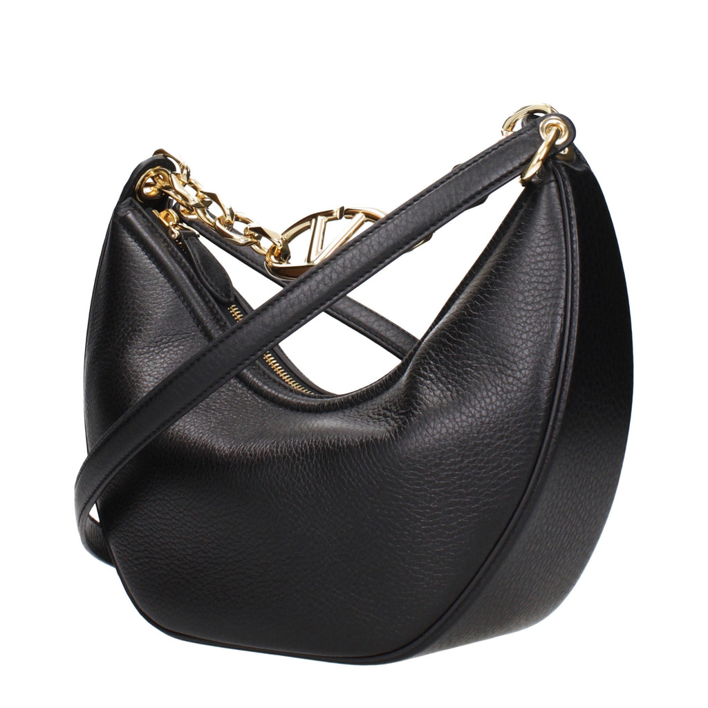 Valentino Garavani Black Leather Handbags