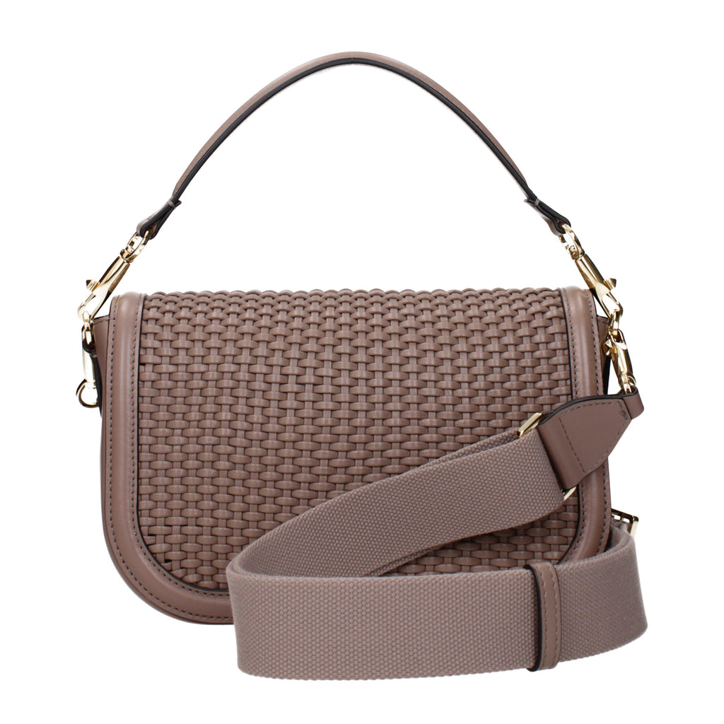 Valentino Garavani Gray Leather Handbags