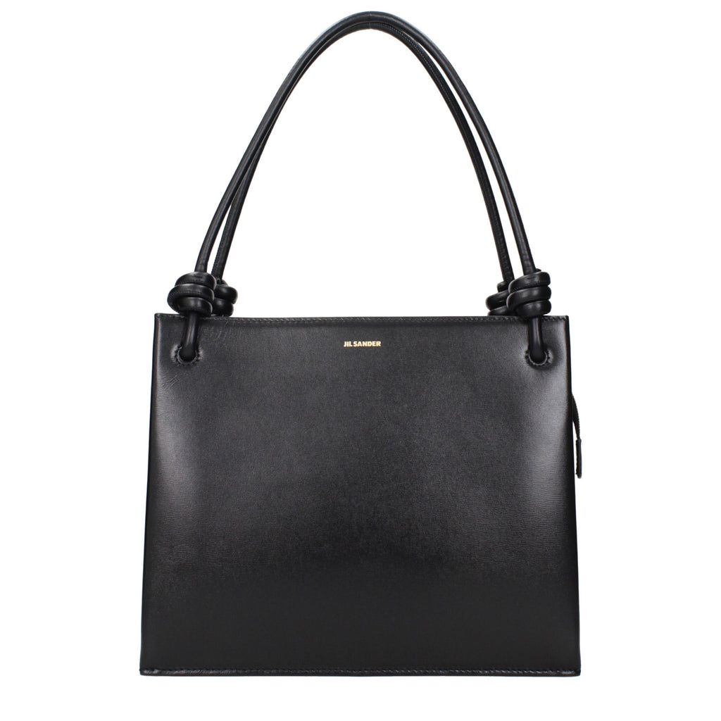 Jil Sander Black Leather Handbags