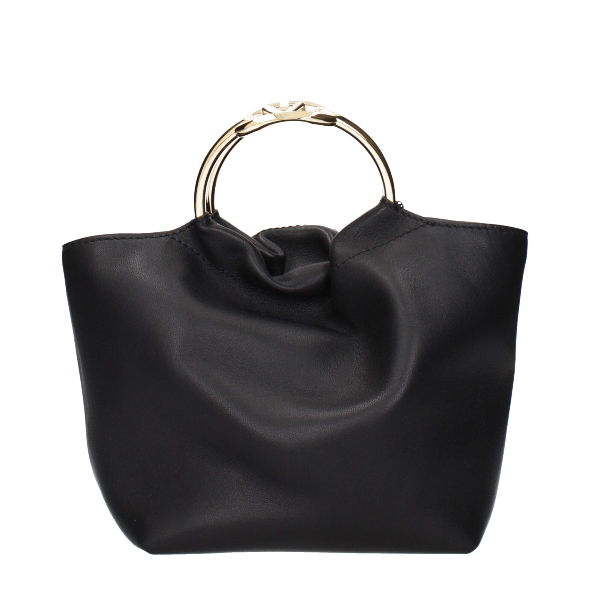 Valentino Garavani Black Leather Handbags