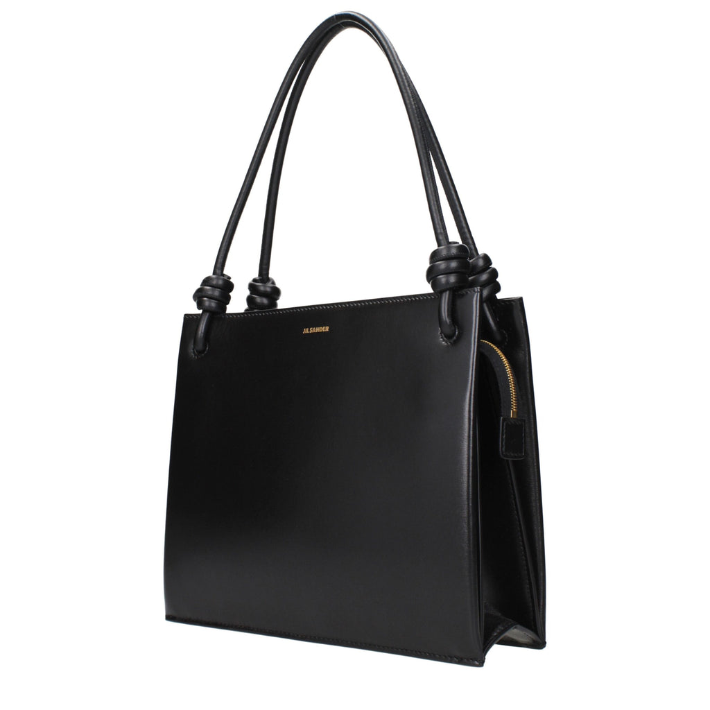Jil Sander Black Leather Handbags
